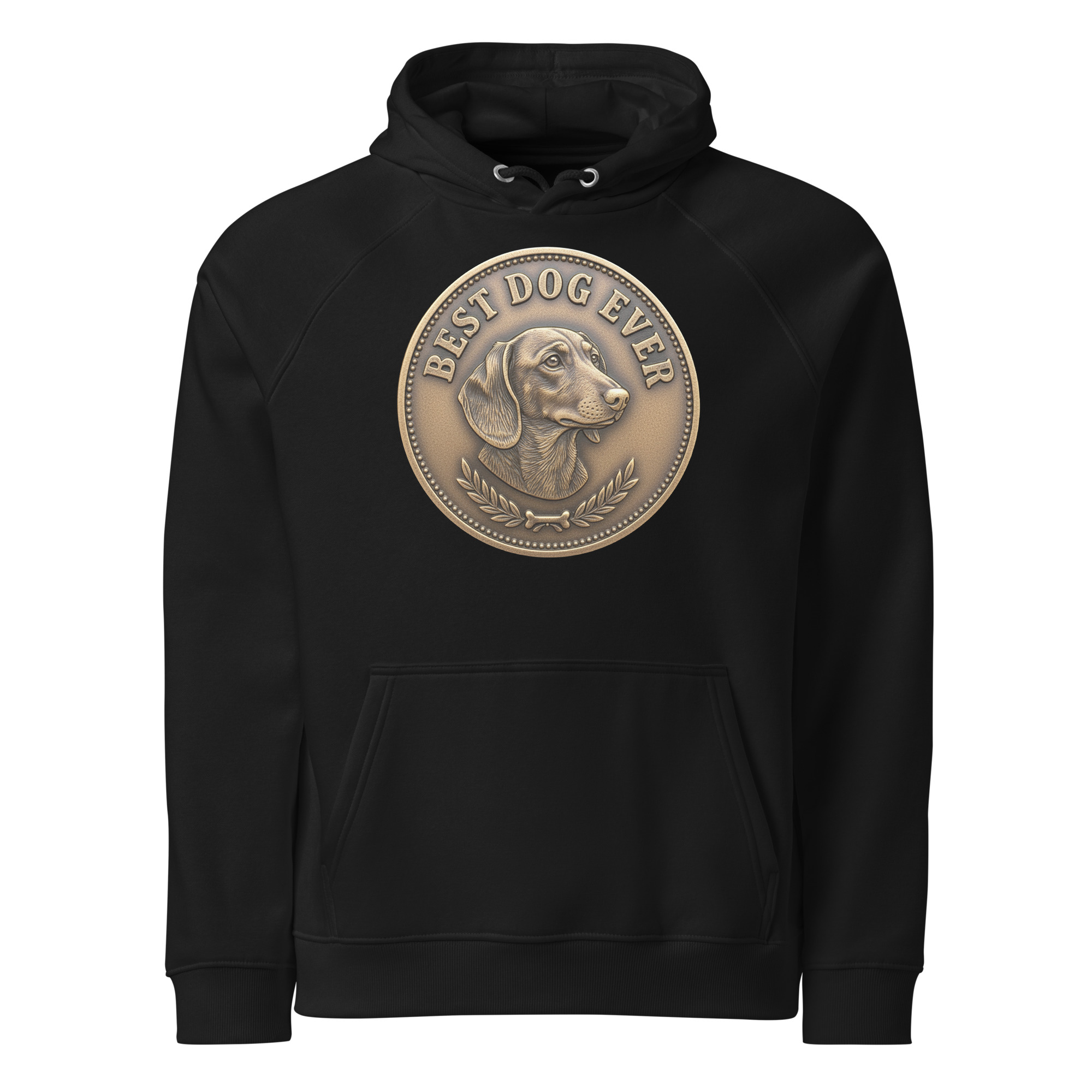 Best dog ever / Unisex eco raglan hoodie - Image 20