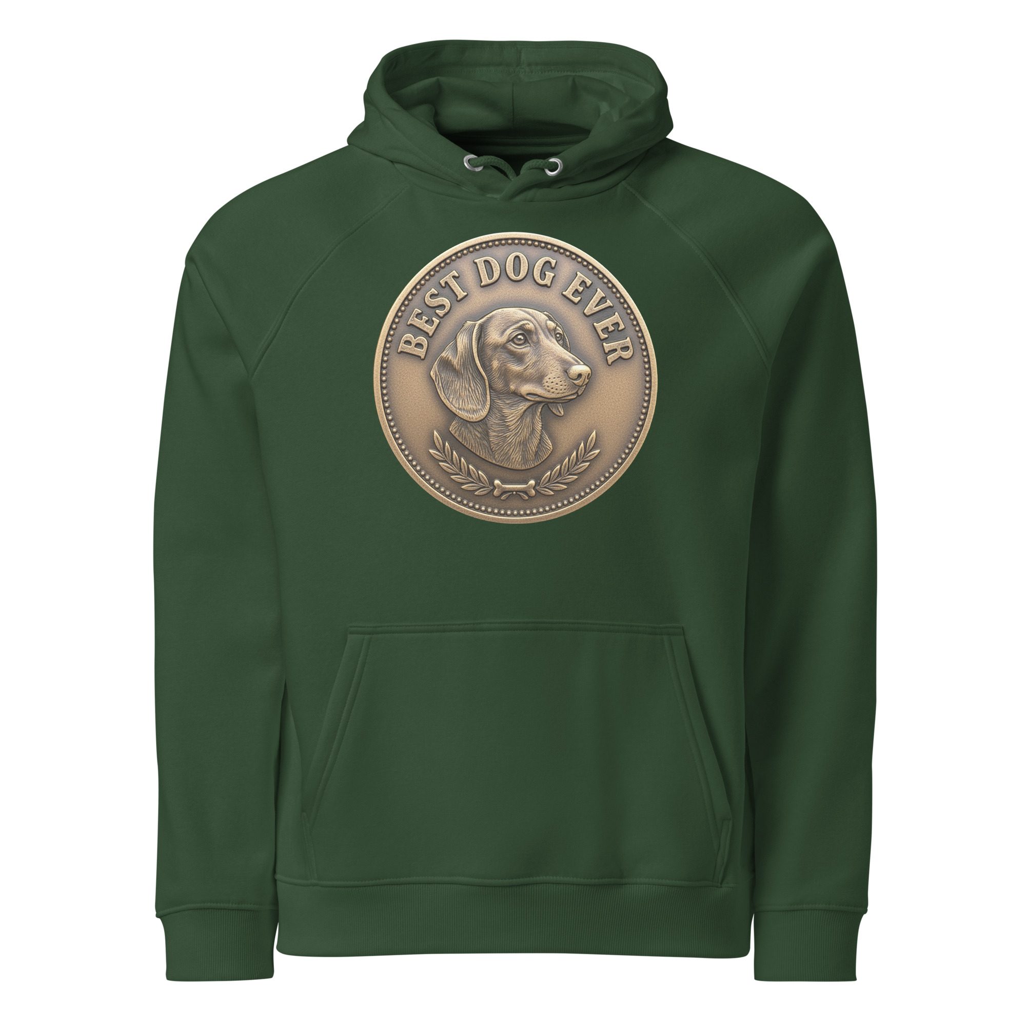 Best dog ever / Unisex eco raglan hoodie - Image 33