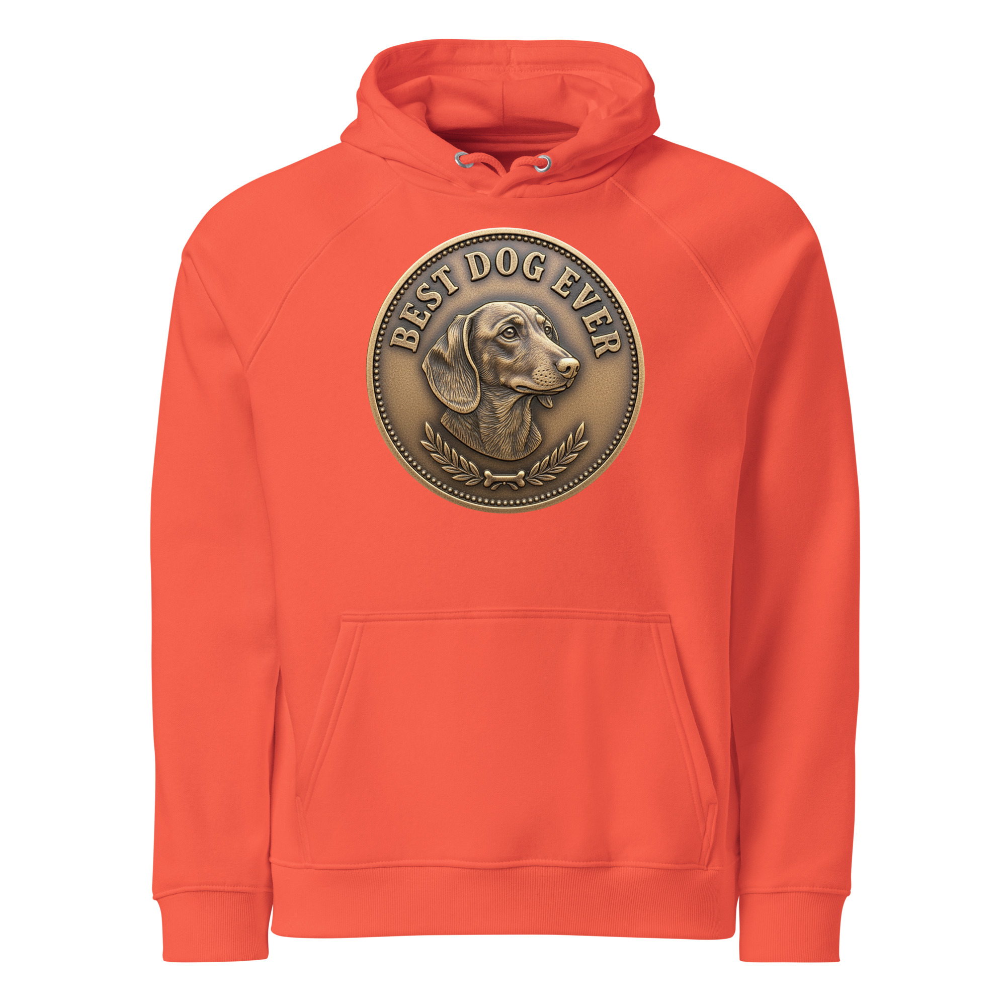 Best dog ever / Unisex eco raglan hoodie - Image 37