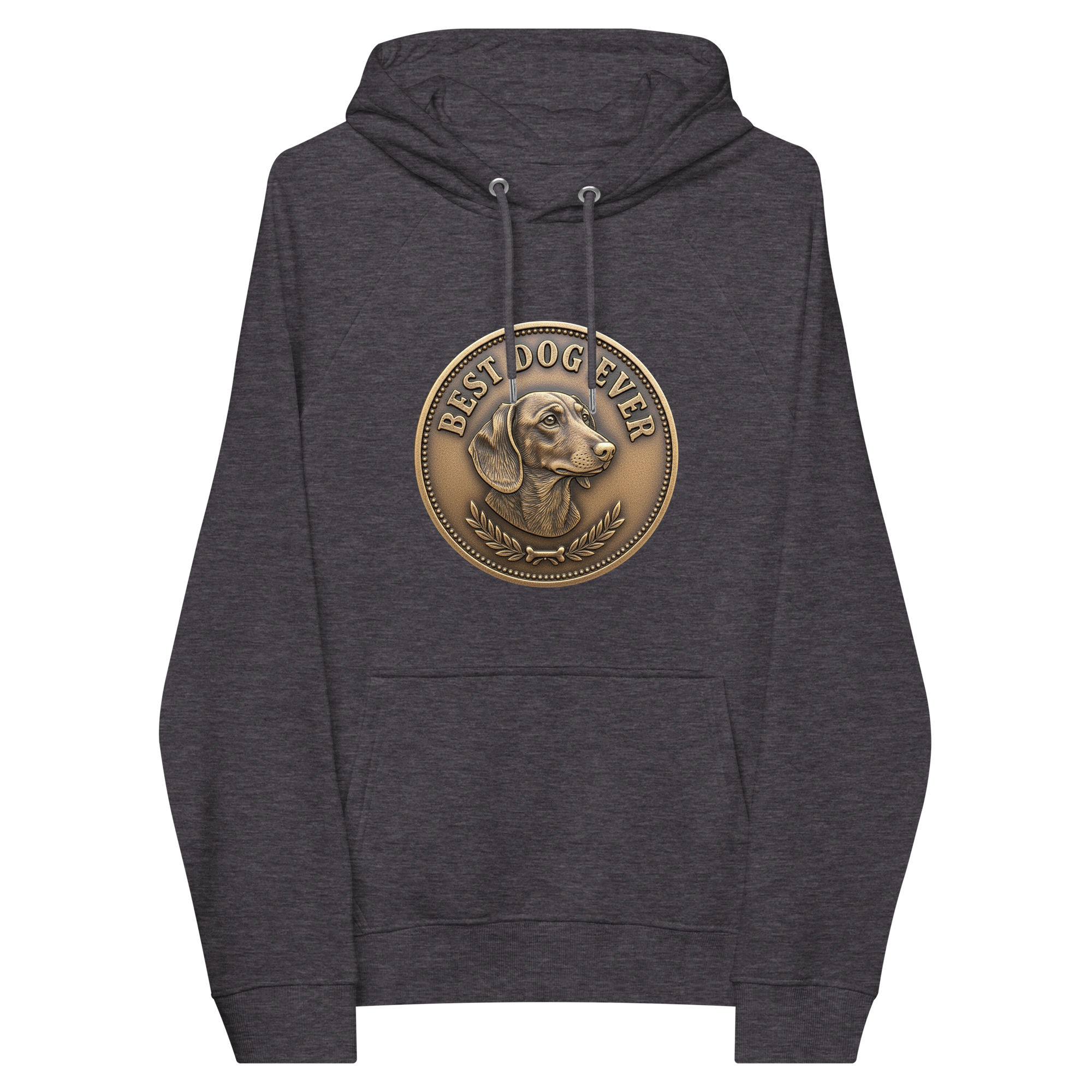 Best dog ever / Unisex eco raglan hoodie - Image 4