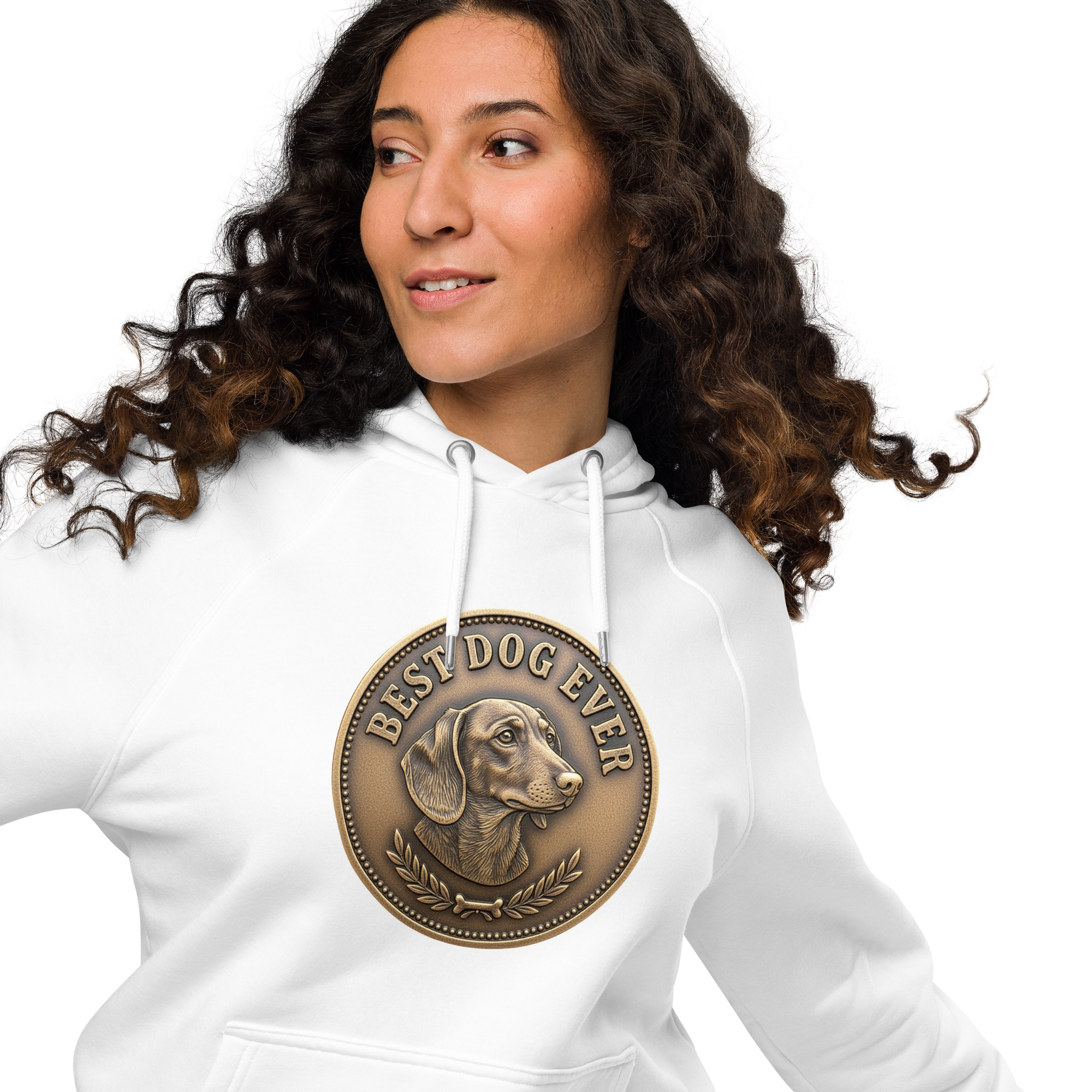Best dog ever / Unisex eco raglan hoodie