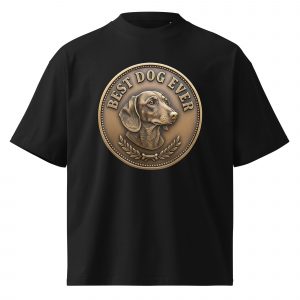 Best dog ever / Unisex organic oversized high neck t-shirt