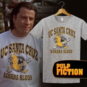 UC Santa Cruz póló Banana Slugs Ponyvaregény Vincent Vega John Travolta