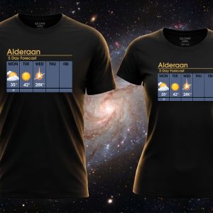 Alderaan időjárás póló Halálcsillag Star Wars vicces póló